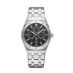 CONTINENTAL Gent's Grey Dial Stainless Steel Bracelet Moonphase Watch 21501-GM101680