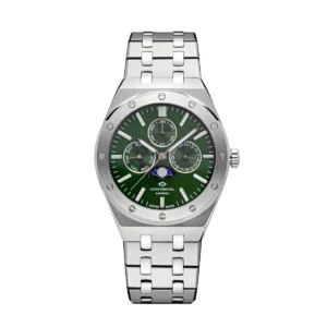 CONTINENTAL Gent's Green Dial Stainless Steel Bracelet Moonphase Watch 21501.GM101950