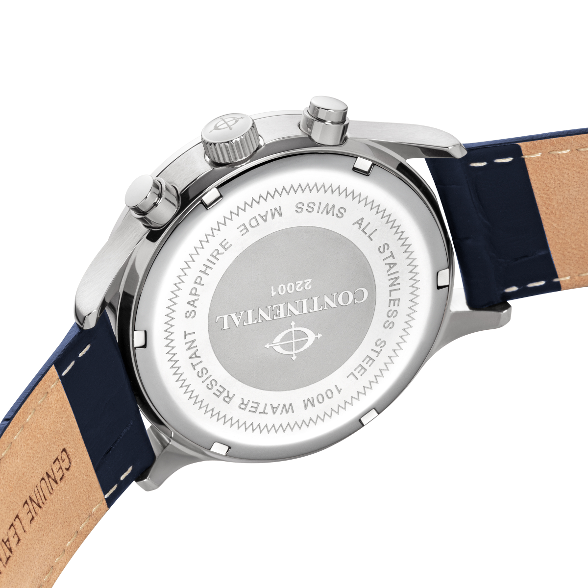 CONTINENTAL Gent’s Blue Dial Blue Leather Strap Chronograph 22001.GC158830
