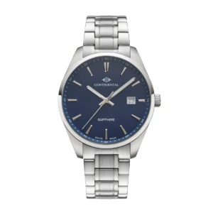 CONTINENTAL Gent's Round Blue Dial Stainless Steel Bracelet Dress Watch 23001-GD101830
