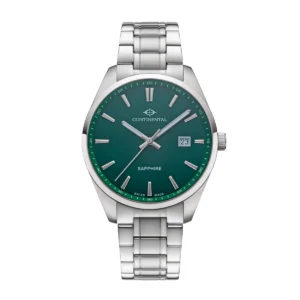CONTINENTAL Gent's Round Green Dial Stainless Steel Bracelet Dress Watch 23001-GD101950