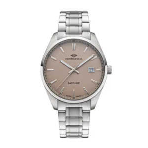 CONTINENTAL Gent's Round Taupe Dial Stainless Steel Bracelet Dress Watch 23001-GD101990