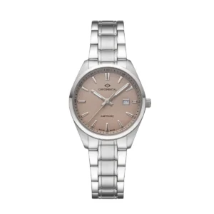 CONTINENTAL Ladies Round Taupe Dial Stainless Steel Bracelet Dress Watch 23001-LD101990