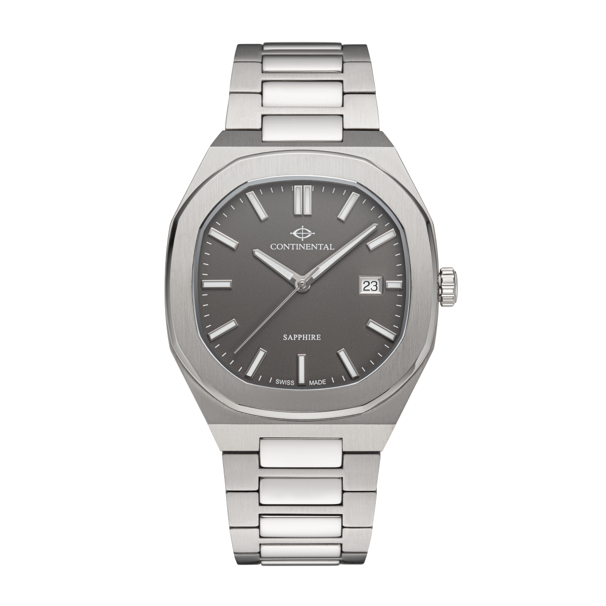 CONTINENTAL Gent's Grey Dial Stainless Steel Bracelet Dress Watch 23501.GD101680