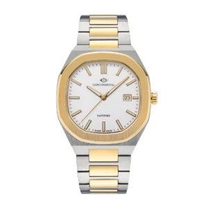 CONTINENTAL Gent's White Dial Two Tone Yellow Gold Stainless Steel Bracelet Dress Watch 23501.GD312130