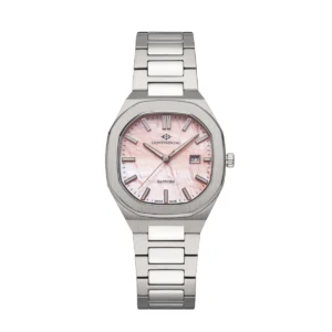 CONTINENTAL Ladies Pink Dial Stainless Steel Bracelet Dress Watch 23501-LD101910