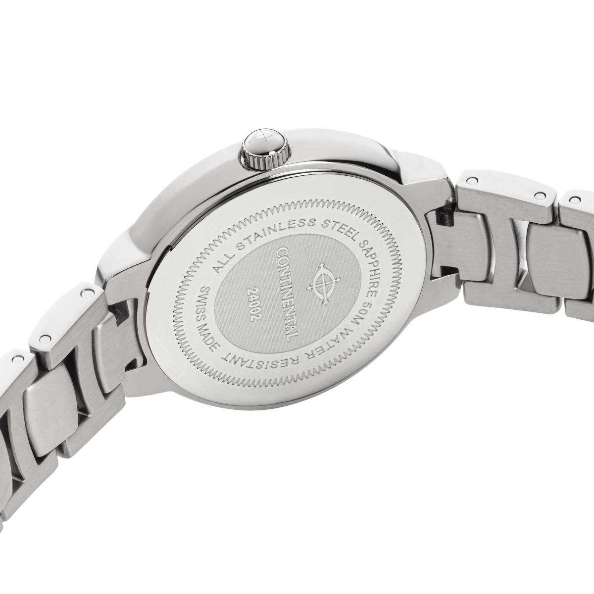 CONTINENTAL Ladies Silver Dial Stainless Steel Bracelet Dress Watch 24002-LD101111