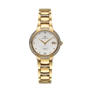 CONTINENTAL Ladies Silver Dial Yellow Gold PVD Stainless Steel Bracelet Dress Watch 24002-LD202101