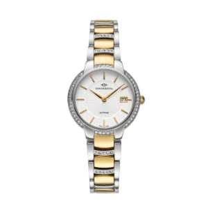 CONTINENTAL Ladies Silver Two Tone yellow Gold PVD Dial Stainless Steel Bracelet Dress Watch 24002-LD312131