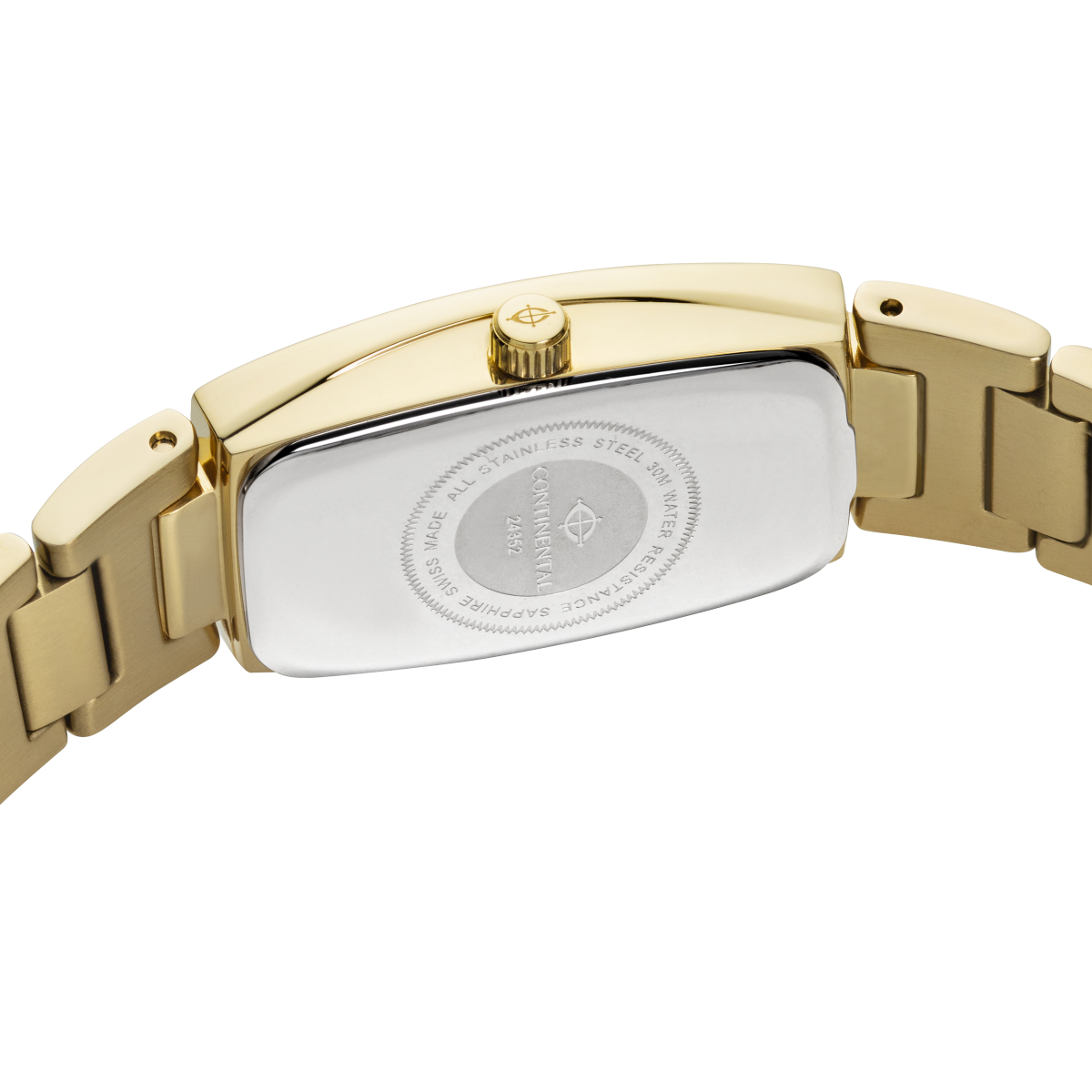 CONTINENTAL Ladies Champagne Dial Yellow Gold PVD Stainless Steel Bracelet Dress Watch 24352-LT202301