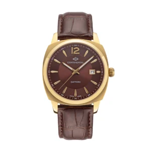 CONTINENTAL Gent's Square Brown Dial Brown Leather Strap Dress Watch 24451-GD256620