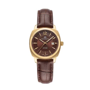 CONTINENTAL Ladies Square Brown Dial Brown Leather Strap Dress Watch 24451-LD256620