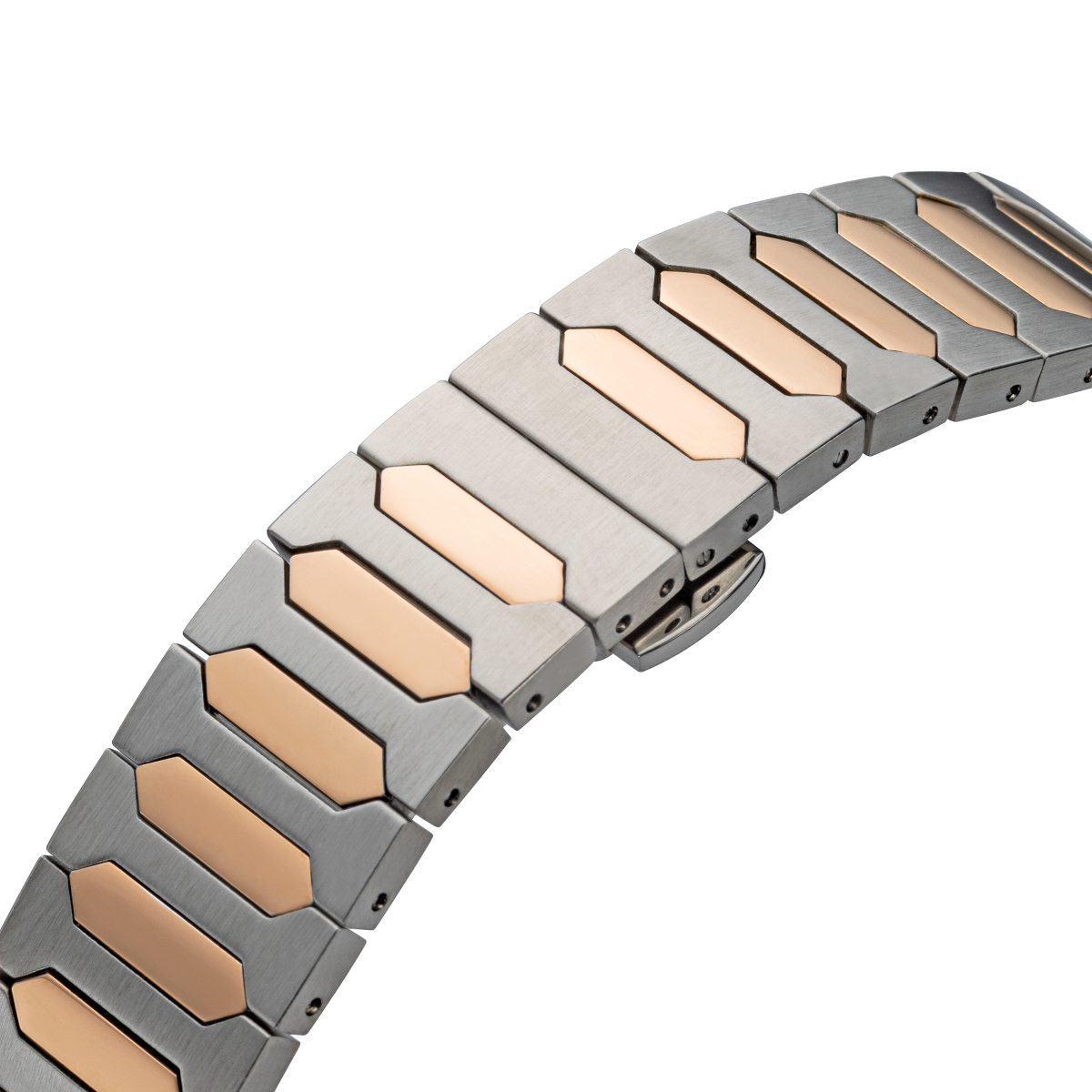 CONTINENTAL Gent’s Silver Dial Two Tone Rose Gold PVD Stainless Steel Bracelet Dress Watch 24501-GD815130