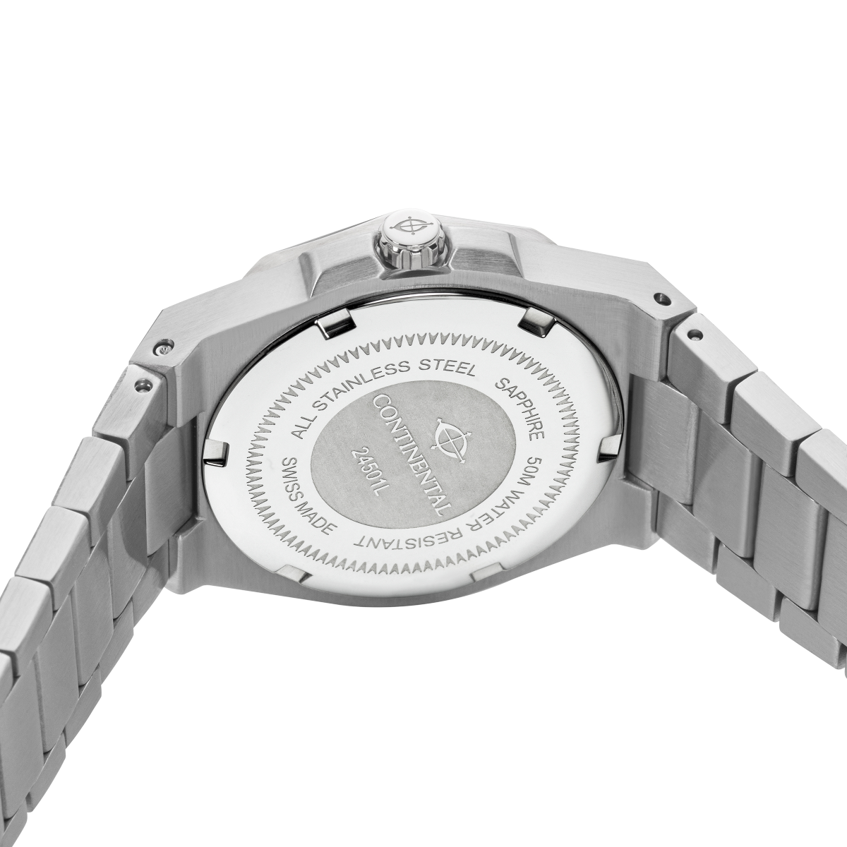 CONTINENTAL Ladies Silver Dial Stainless Steel Bracelet Dress Watch 24501-LD101130