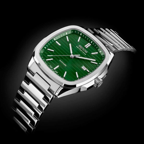 EPOS Gent’s Green Dial Stainless Steel Bracelet Automatic Sports Watch 3511.152.20.13.30