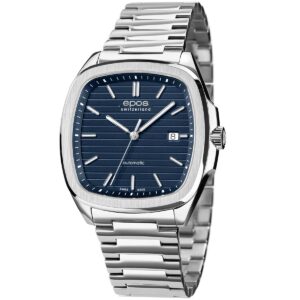EPOS Gent's Blue Dial Stainless Steel Bracelet Automatic Sports Watch 3511.152.20.16.30