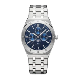 CONTINENTAL Gent's Blue Dial Stainless Steel Bracelet Moonphase Watch 21501-GM101830