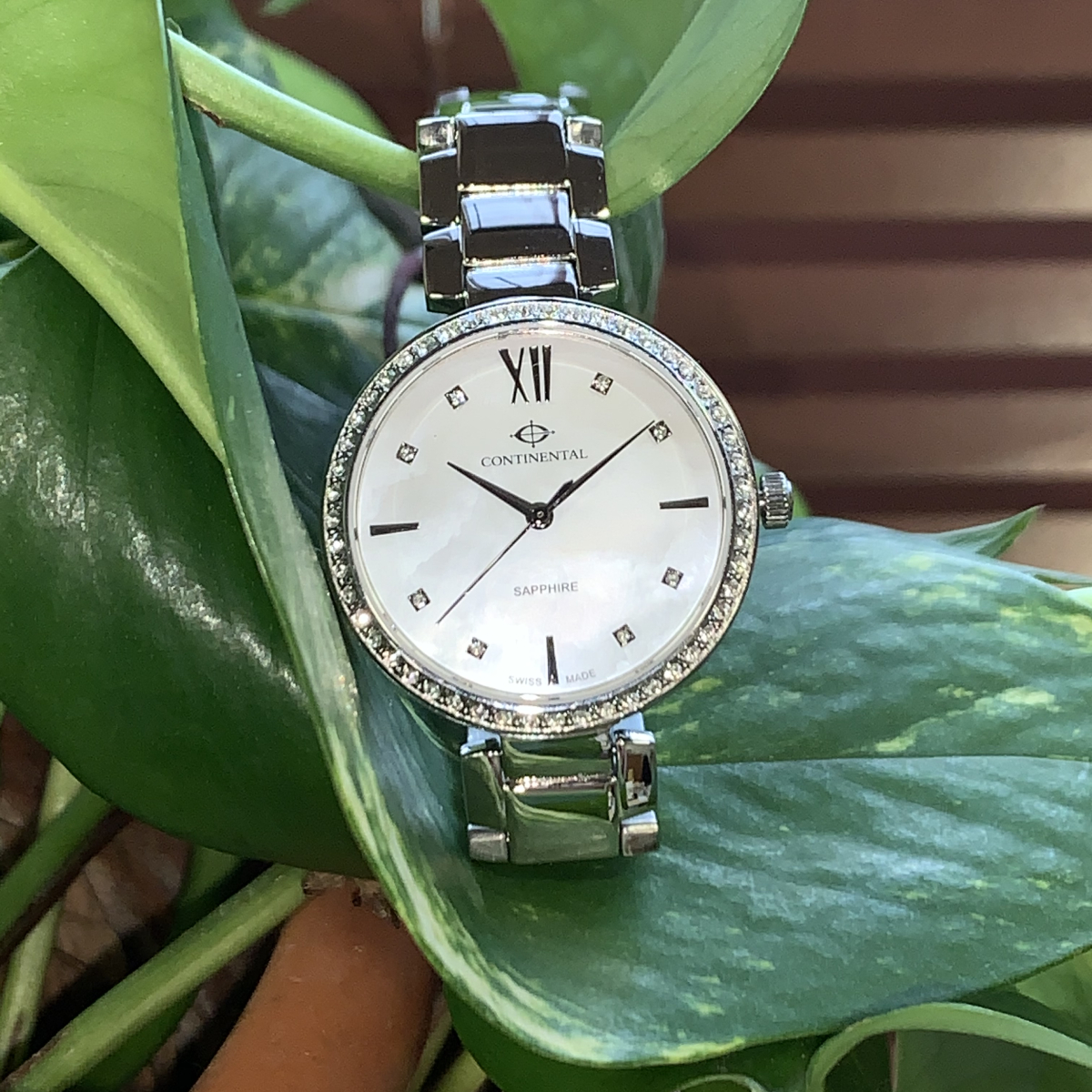 CONTINENTAL Ladies White Dial Stainless Steel Bracelet Dress Watch 19601.LT101501