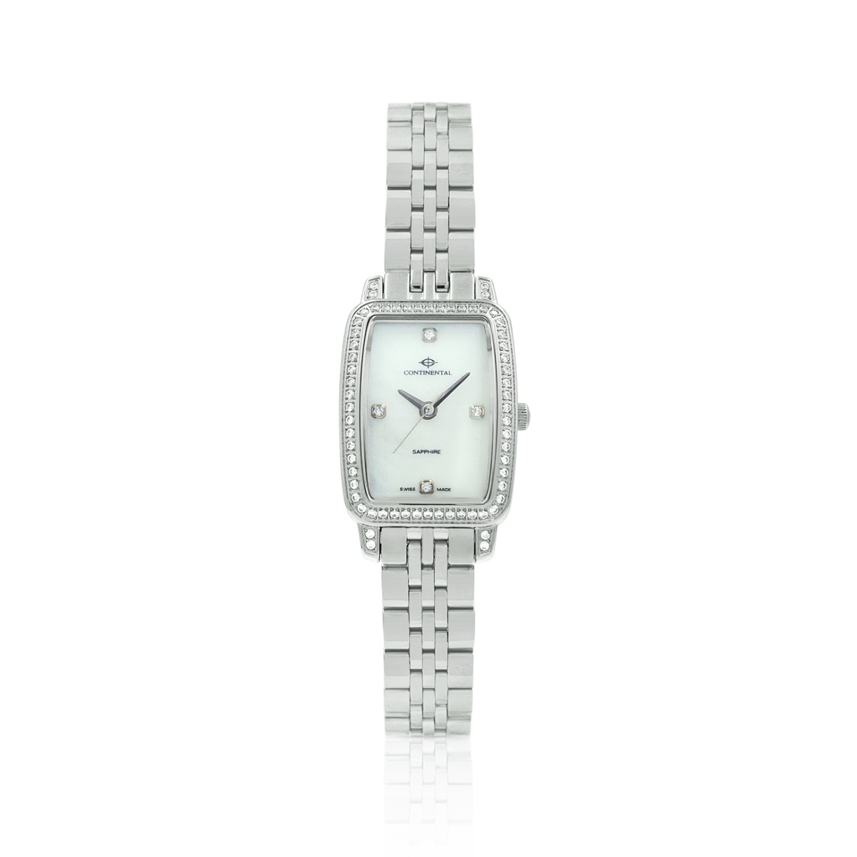 CONTINENTAL Ladies White Dial Stainless Steel Bracelet Dress Watch 20351.LT101501