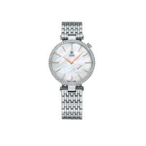 COVER Concerta Pearl Ladies White Dial Stainless Steel Bracelet Dress Watch CO178.06