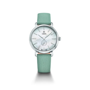 COVER Pearl Dreams Ladies White Dial Green Leather Strap Dress Watch CO199.02