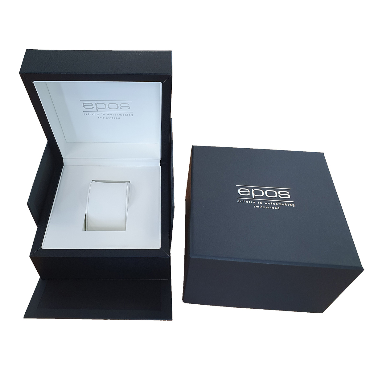 EPOS Big Moon Gent’s Blue & White Dial Rose Gold Stainless Steel Bracelet Automatic Moon Phase Dress Watch 3439.322.24.26.34