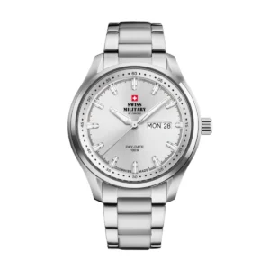 SWISS MILITARY Gent's Silver Dial Stainless Steel Bracelet Watch SM34116.02