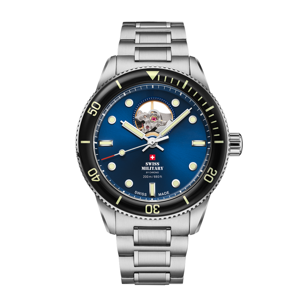 SWISS MILITARY Gent's Automatic 200M Dive Watch SMA34106.12