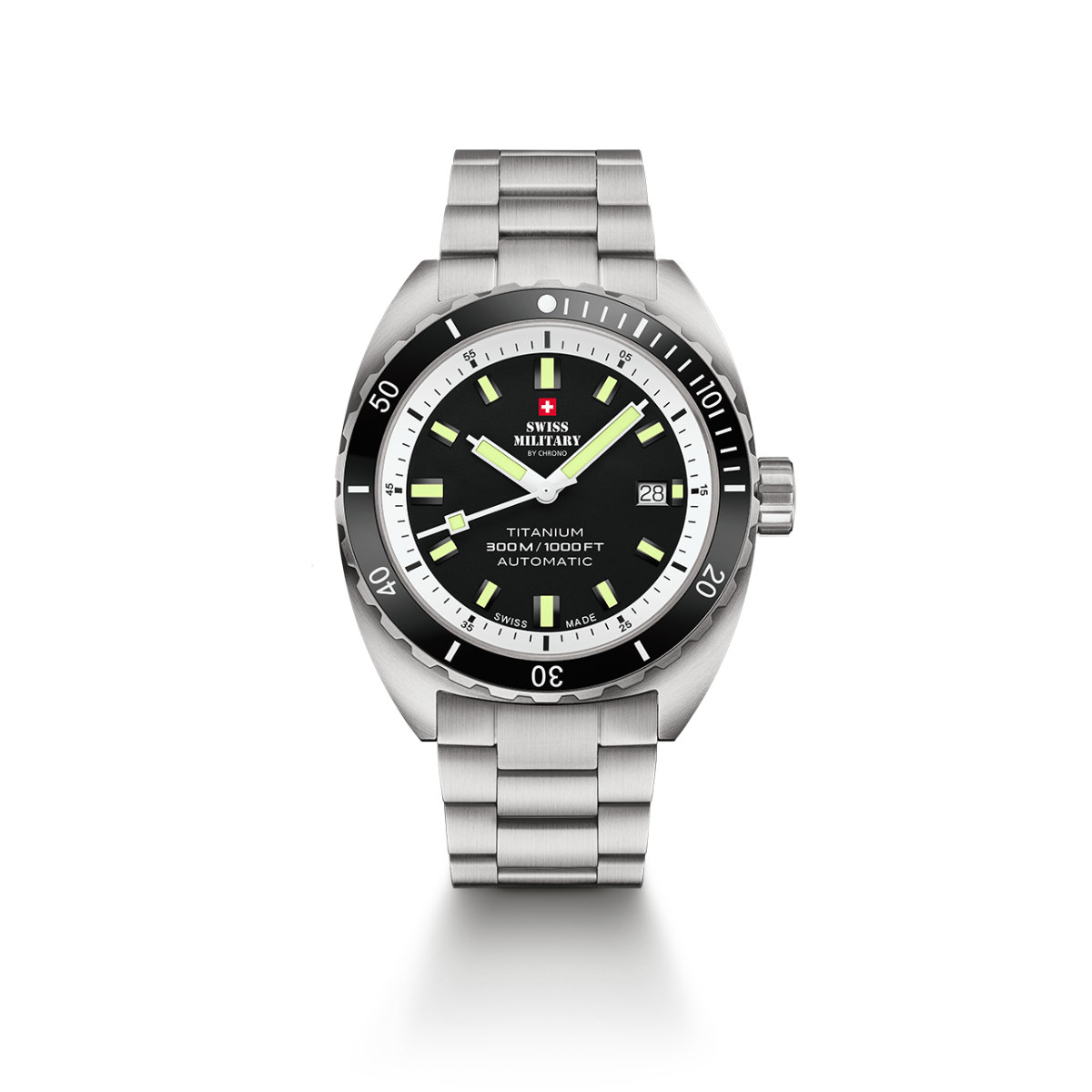 SWISS MILITARY Gent's Automatic 300M Titanium Dive Watch SMA34100.02