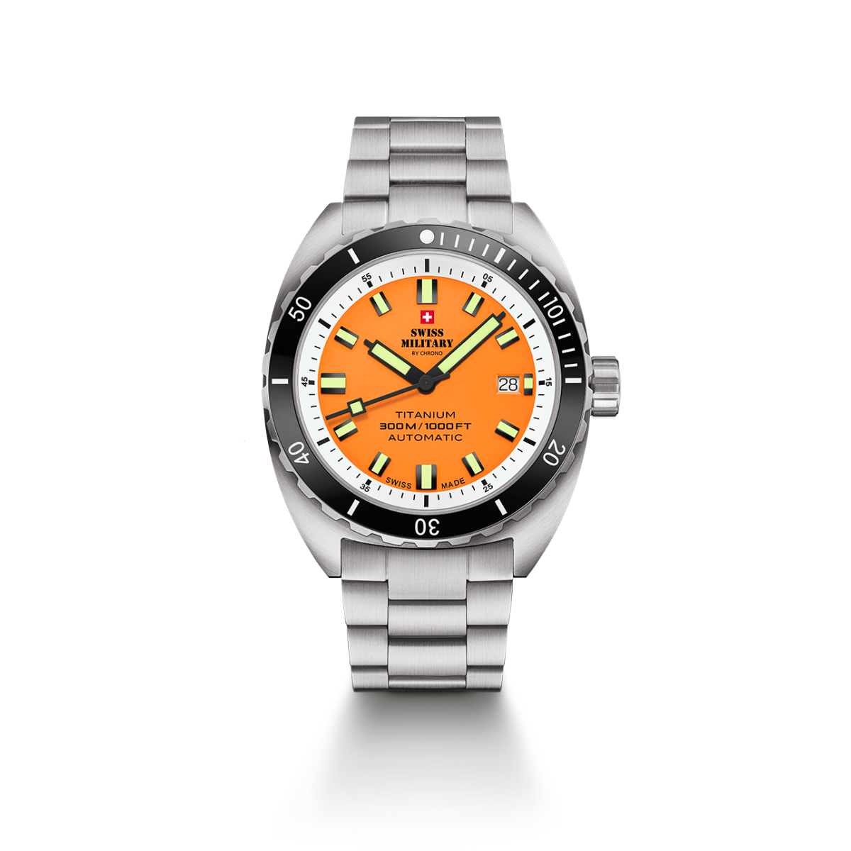 SWISS MILITARY Gent's Automatic 300M Titanium Dive Watch SMA34100.04