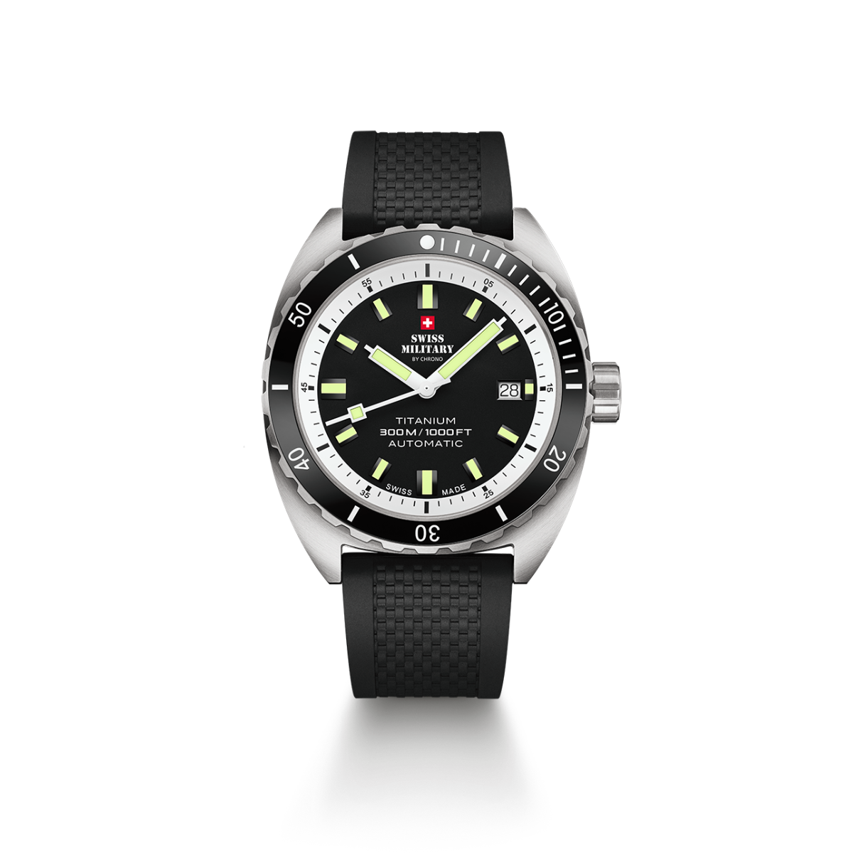 SWISS MILITARY Gent's Automatic 300M Titanium Dive Watch SMA34100.07